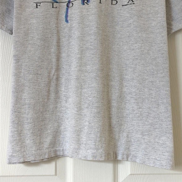 1991 Vintage Classic Key West Florida Short Sleeve Crewneck T-shirt Gray Large - Picture 7 of 10